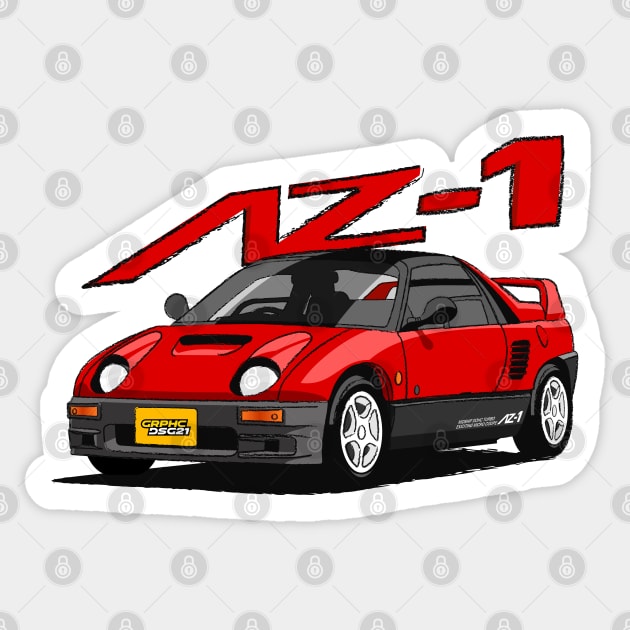 Mazda Autozam Kei-Car Japanese Car JDM #1 Sticker by grphc_dsg21